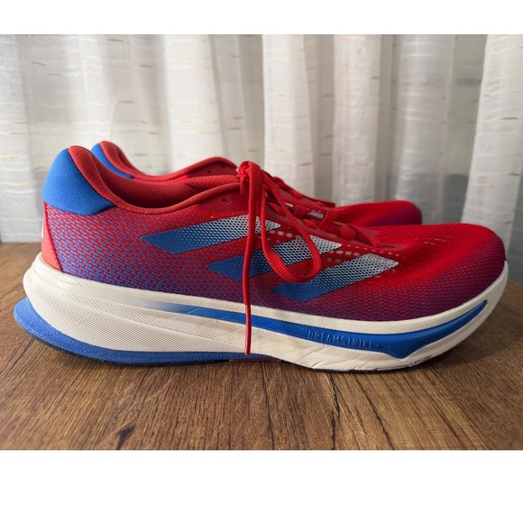 Adidas Supernova Rise Men's Red Blue Running Shoes Sneakers Size 11.5 - Picture 3 of 9